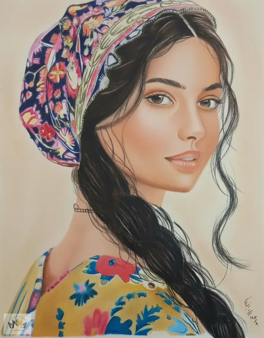تکنیک مداد رنگی  ۵۰در ۳۰ باتشکر از امجد