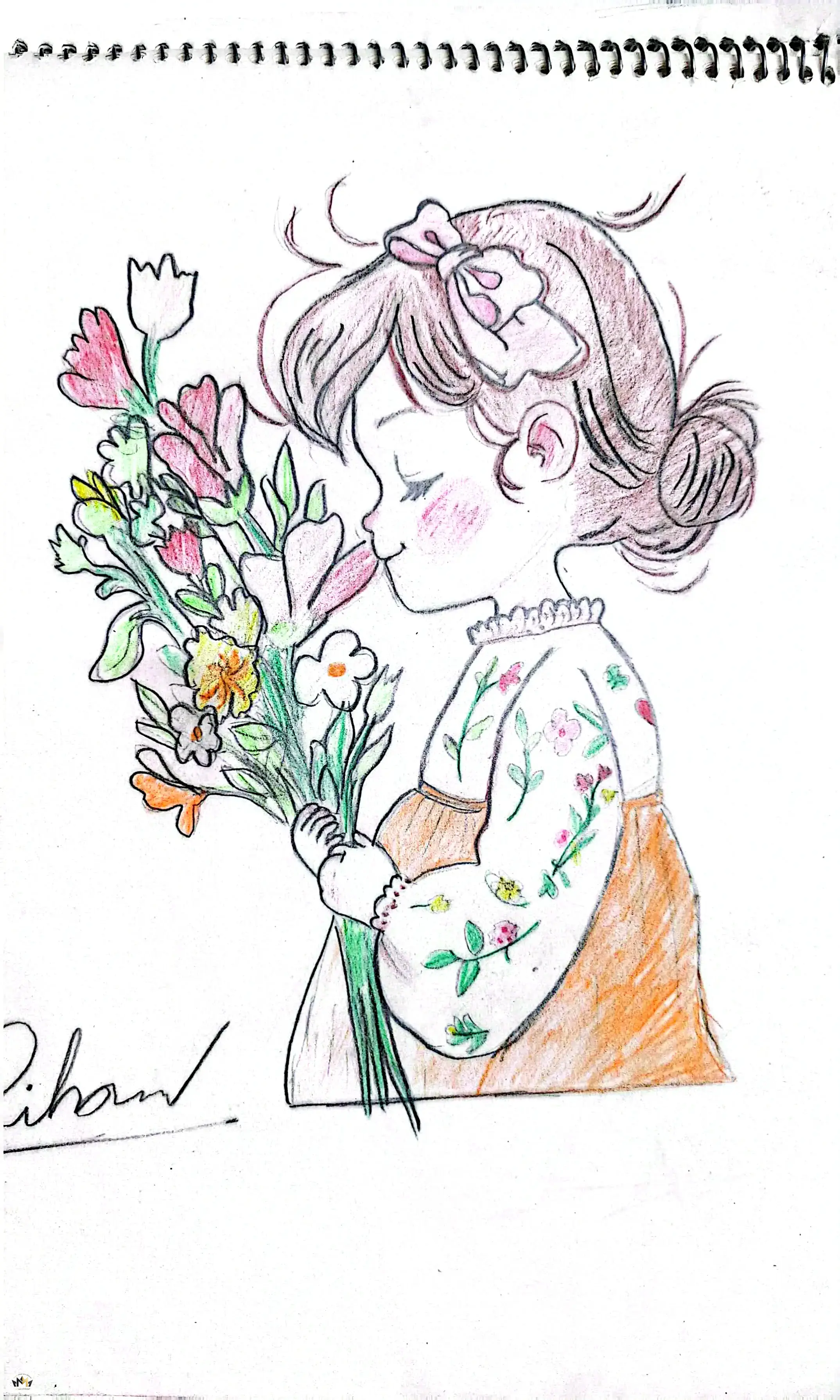 نقاشی رنگی در کنار استاد عزیزم خانم شیخ گرگر 🥰😘
یادش بخیر 🌸🌹