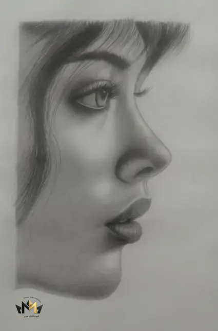 طراحی چهره نیمرخ