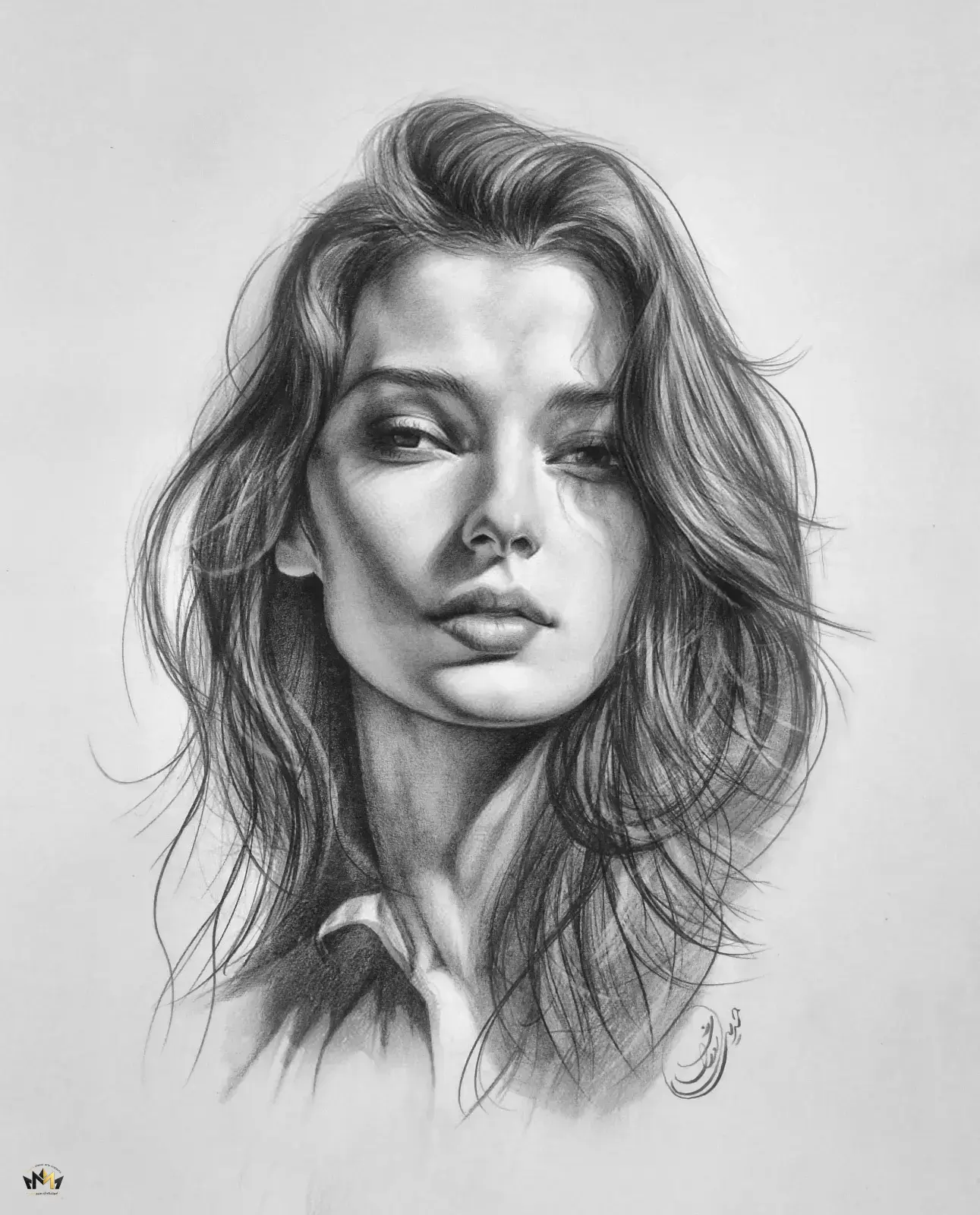 قبل از سایه‌پردازی و جزئیات، باید اسکلت چهره را بشناسید. ساخت و ساز اصولی، پایه‌ی یک طراحی دقیق و زیباست. 
با تشکر از آموزش ها و زحمات استاد گرانقدرم استاد امجد حلبی نژاد🙏🏻