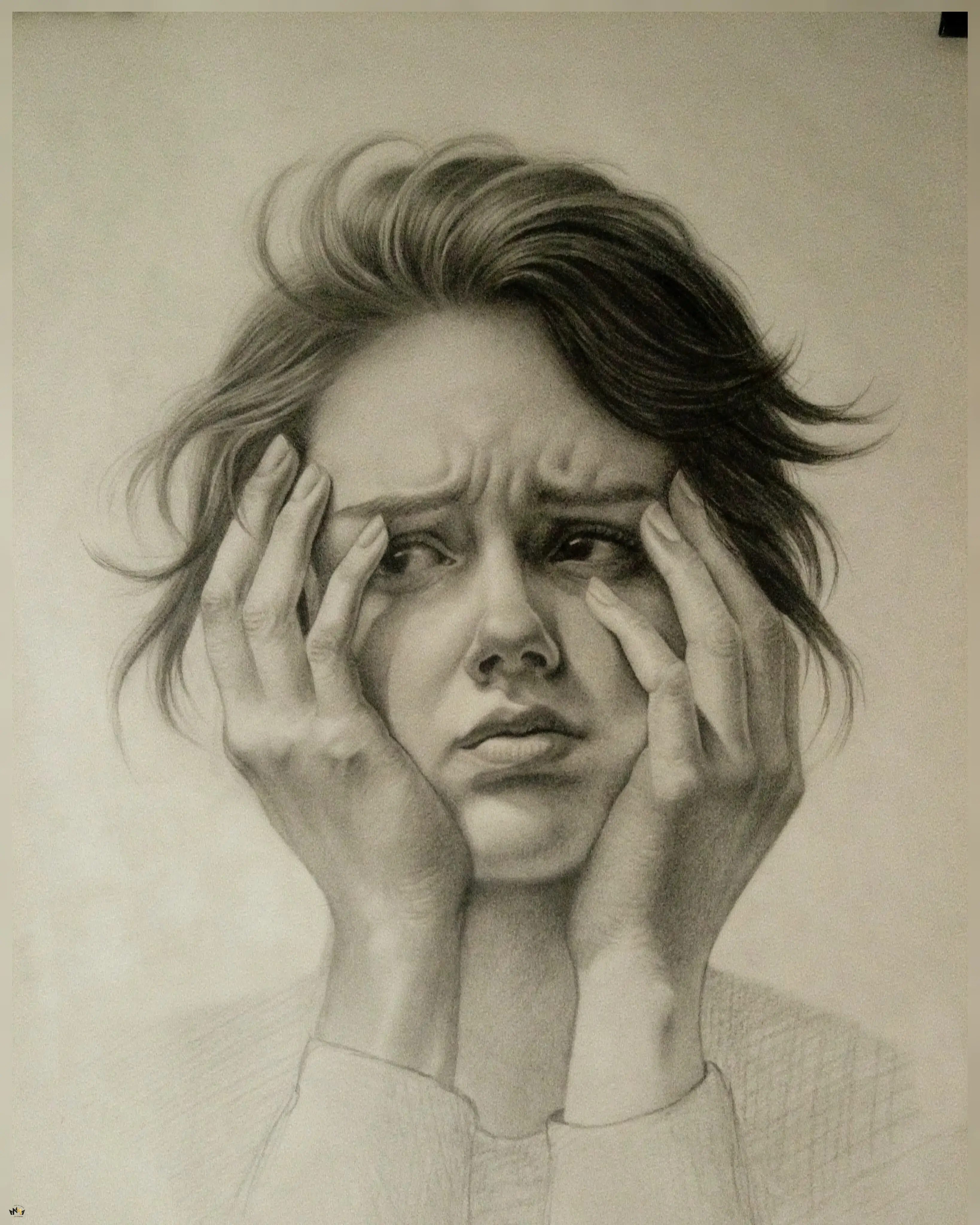 طراحی با مداد (نور لامپ)